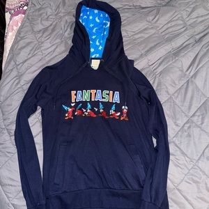 Her Universe Disney Sorcerer Mickey Mouse Fantasia Logo Hoodie